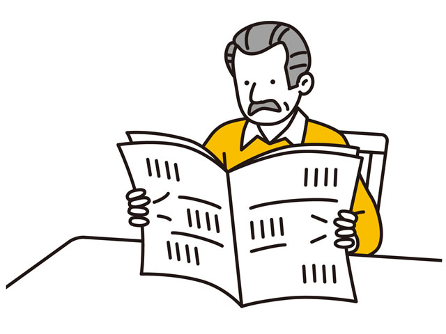新聞購読者のイメージ画像