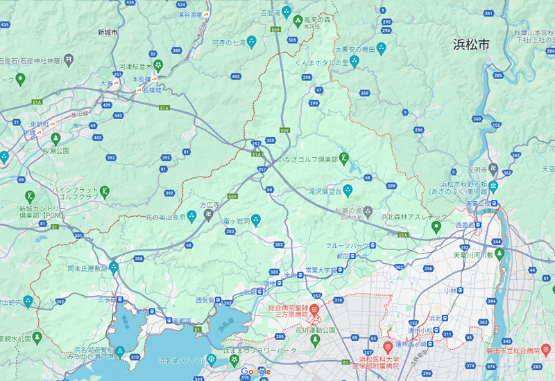 浜松市浜名区のポスティング･チラシ配布エリア