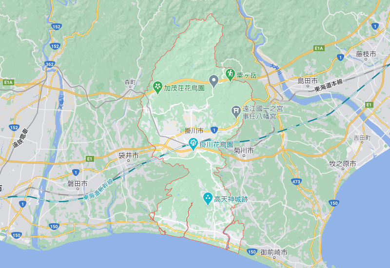 掛川市のポスティング･チラシ配布エリア