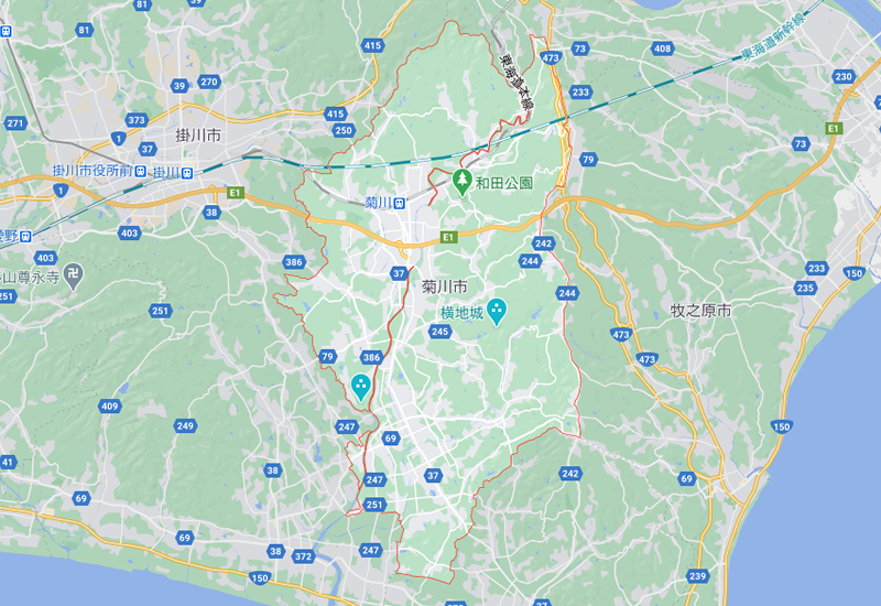 菊川市のポスティング･チラシ配布エリア