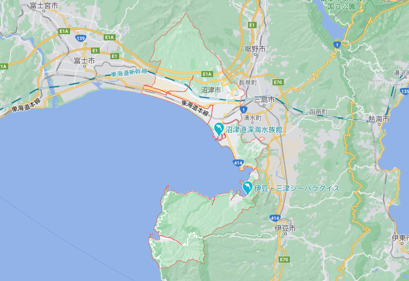 沼津市のポスティング･チラシ配布エリア