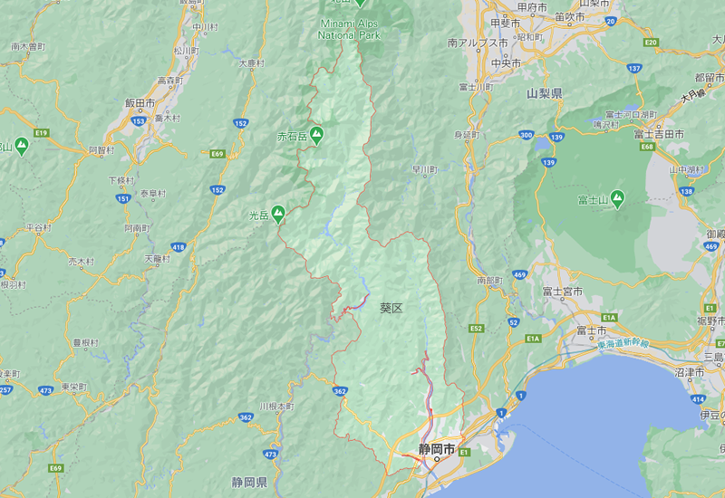 静岡市葵区のポスティング･チラシ配布エリア