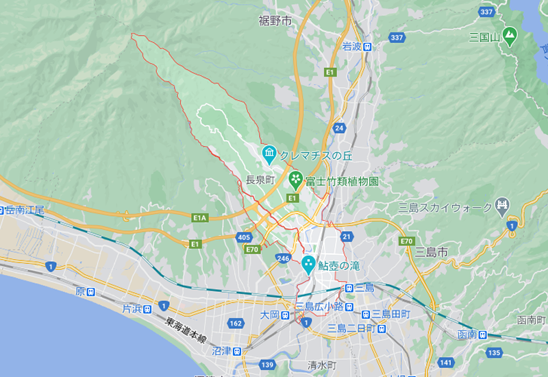 駿東郡長泉町のポスティング･チラシ配布エリア