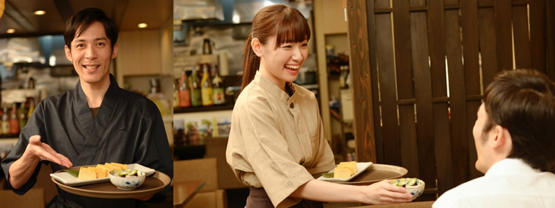 居酒屋にてビールで乾杯