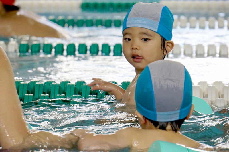 水泳教室の子ども